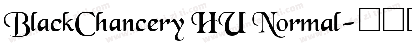 BlackChancery HU Normal字体转换
